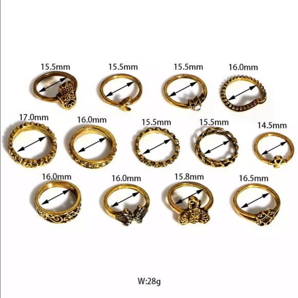 {LEAH} boho Fatima Elephant ring bundle - Picture 3 of 8